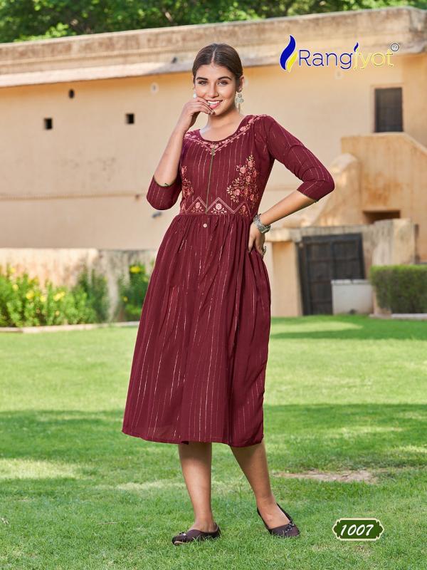 Rangjyot Greciya 2 Fancy Wear Designer Kurti Collection